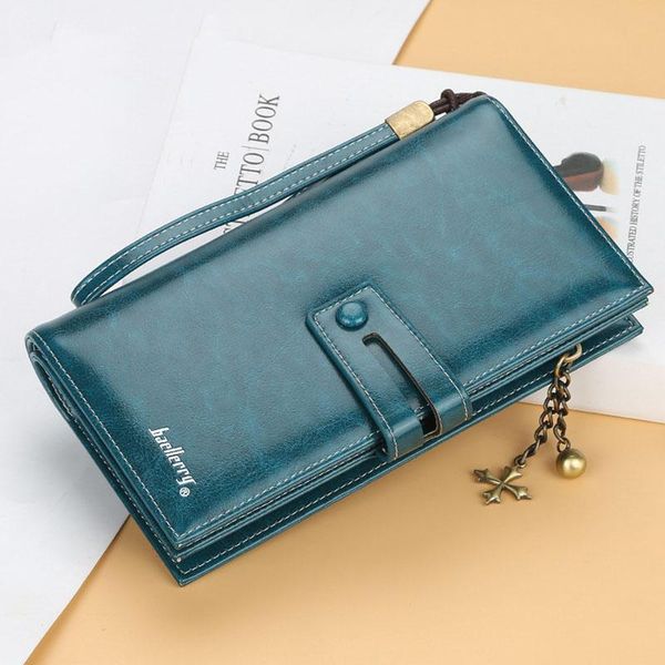 

wallets luxury tassel soft leather women's clutch bag zipper&hasp open oil wax pu wallet women holder purse, Red;black