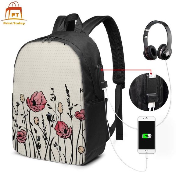 

backpack backpacks trending multifunctional bag print student men - women bags