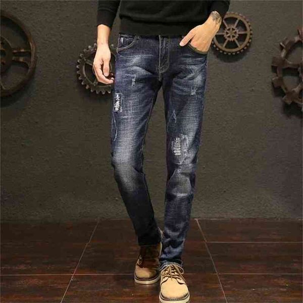 

sales long length stylish jeans for men male pants 210716, Blue