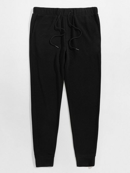 

men drawstring waist sweatpants f3ay#, Black