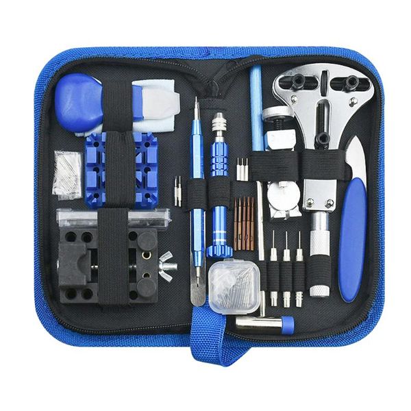 

professional hand tool sets 208pcs watch link pin remover back case opener with hammer adjuster watchmaker repair tools kit for watches stra