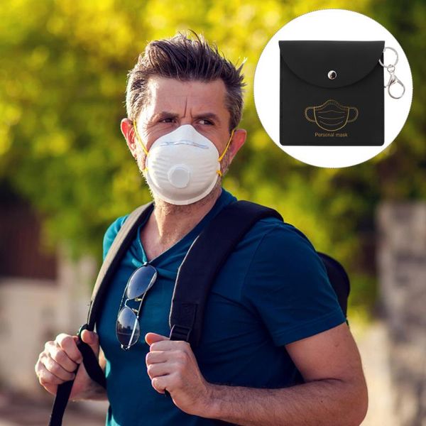 

1pc mask storage bag portable clip disposable holder bags