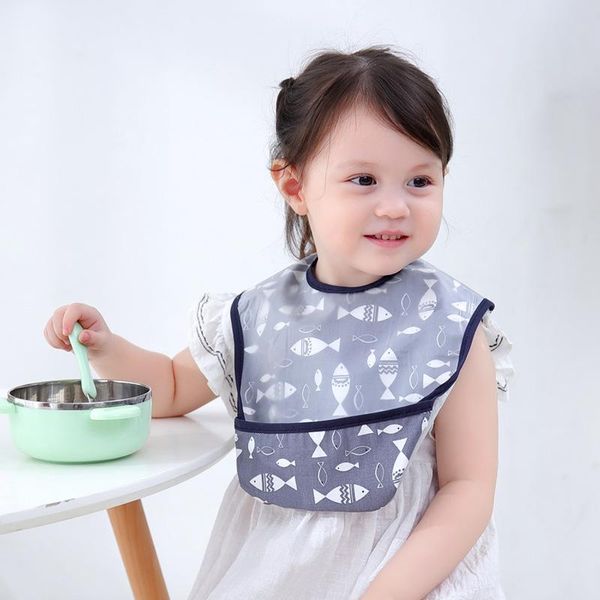 

bibs & burp cloths 4pcs/lot baby girls eva waterproof saliva dripping cotton sleeveless infant towel adjustable boys cloth