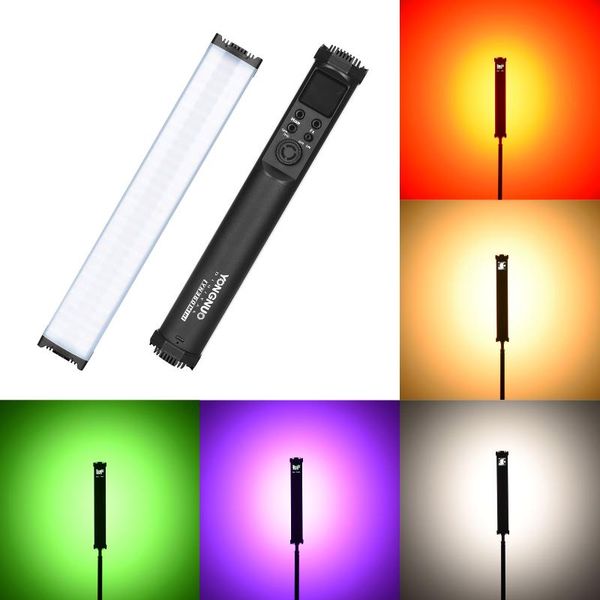 

yn360mini portable rgb led video light wand full-color 10w 2700k-7500k fill stick for pography lighting flash heads