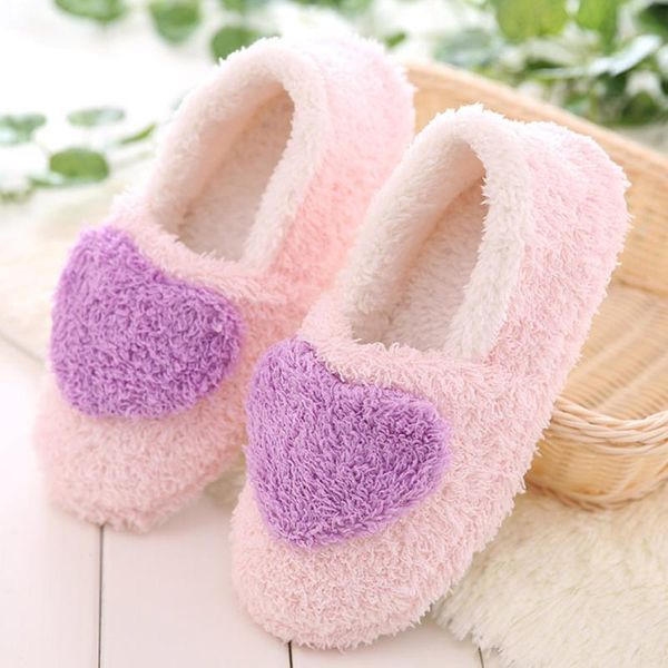 

women's slippers winter fur slides sewing flat shoes for girl plush footwear keep warm casual indoor floor slipper a40, Black