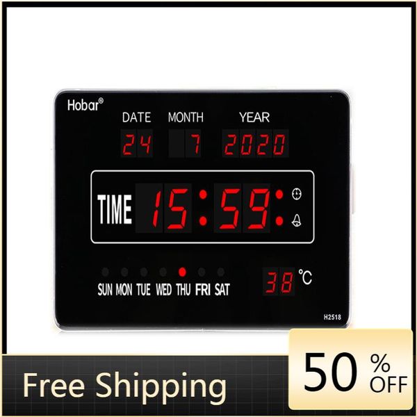 

wall clocks living room creative clock fashion modern design electronic led digital large reloj de pared decor ah50wc