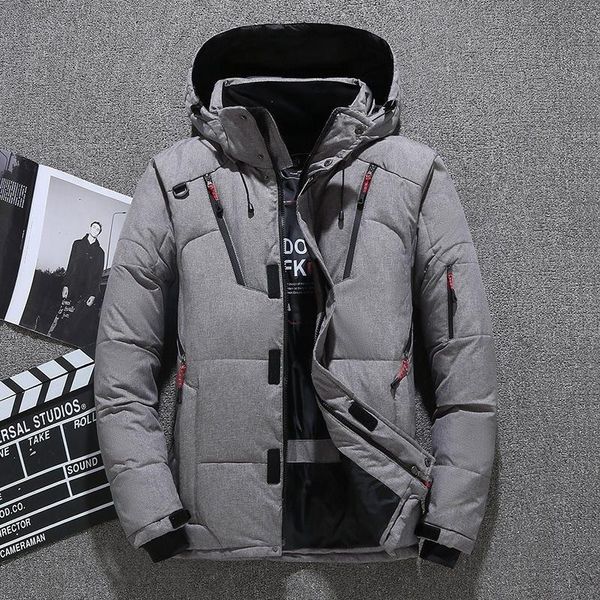 

men's jackets coat winter jacket short down thick, Black;brown