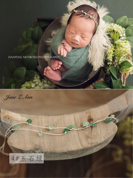 

caps & hats 2021 born pography props original gems concise hair with headdress for baby po accessories, Yellow
