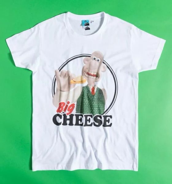 

official wallace and gromit mini me t-shirt, White;black