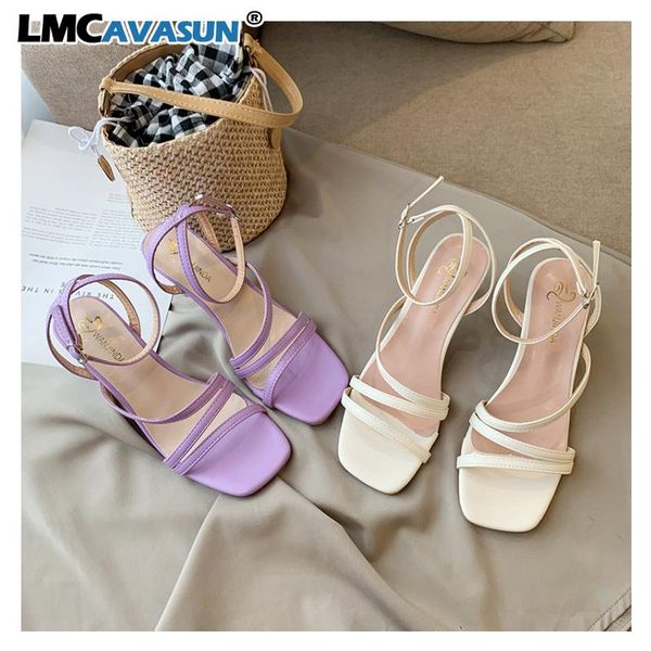 

summer women sandals high heels female peep toe square heel sandal vacation, Black