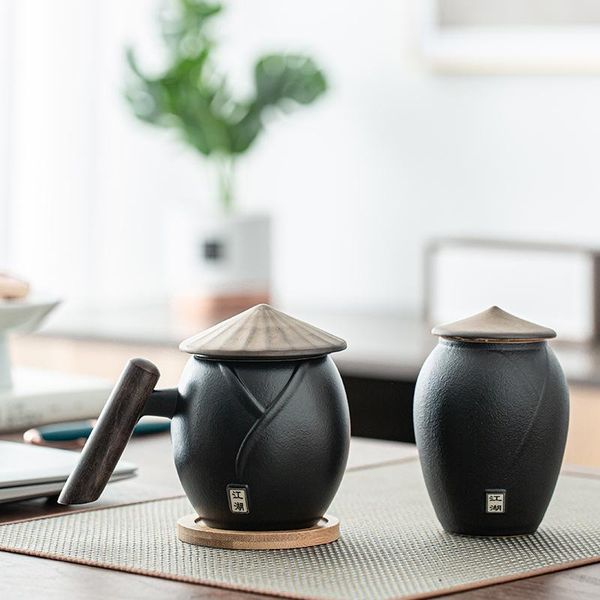 

mugs 2021 ceramic tea coffee water cup 370ml can creative design traditional chinese jianghu and