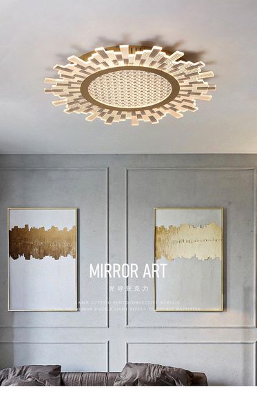 

postmodern [sun shape] designer bedroom ceiling lamp study small living room nordic minimalist creative balcony lights