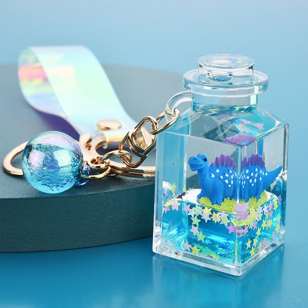 

Hot Moving Liquid Keychain Cute Marine Life Quicksand Bottle Keychains Bag Keyring Car Keychains Trinket Lovely Pendant Gifts