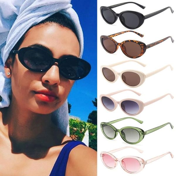 

outdoor eyewear trending streetwear gothic glasses small frame retro oval sunglasses shades women's
