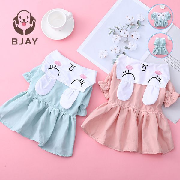 

summer pet cat dog cloth sell cute rabbit floral skirt