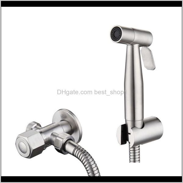 Köpfe Wasserhähne, Duschen Accs Home Garden Drop Lieferung 2021 Edelstahl Hand gehalten Wasserhahn Bidet Set Sprayer Toilette Spray für Badezimmer Sho