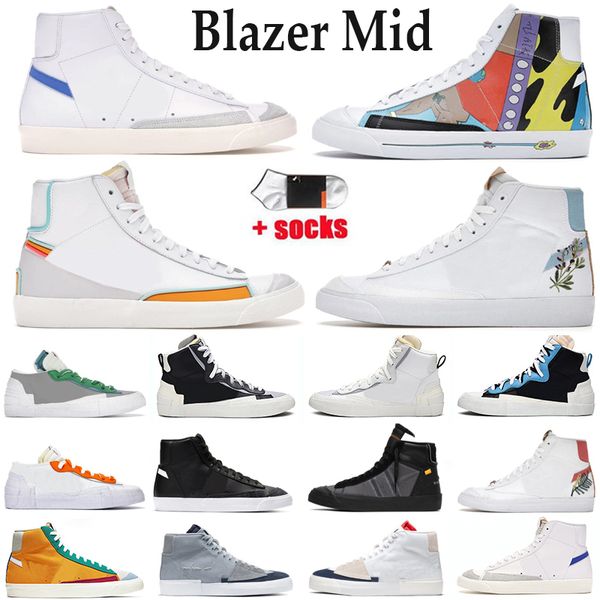 

blazer mid 77 vintage mens women running shoes white black pine green snakeskin habanero red kumquat platform trainers sport sneakers outdoo