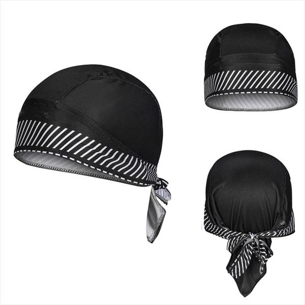 

cycling caps & masks outdoor sport cap quick drying men hat skull bike motorbike helmet inner riding, Black