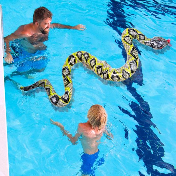 

pool & accessories super long pvc kids children toy large inflatable blow up snake party fun python tricky toys