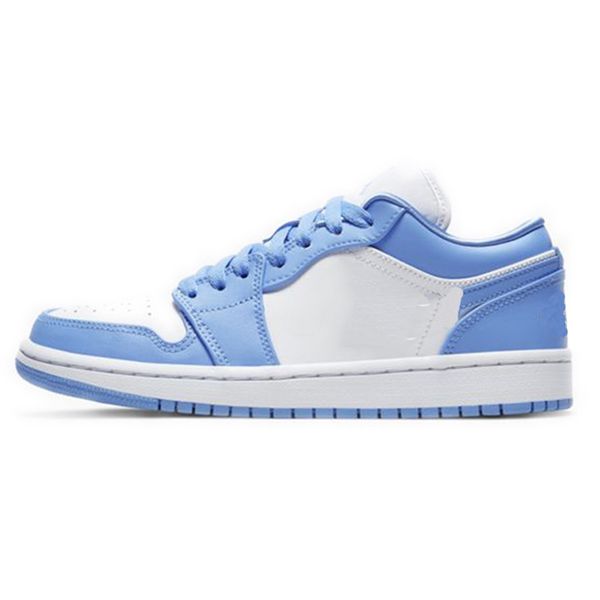 

men women basketball shoes 1 low designer trainers jumpman 1s light smoke grey university blue unc royal black toe crimson tin