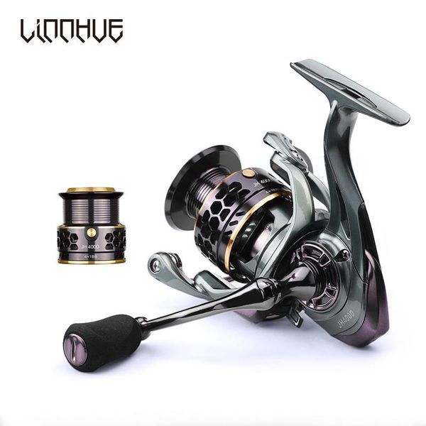 

fishing reel jh3000 4000 spinning no gap saltwater carp reels coil metal spare spool baitcasting