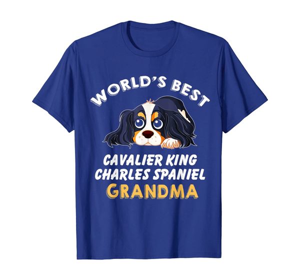 

World' Best Cavalier King Charles Spaniel Grandma T-shirt, Mainly pictures