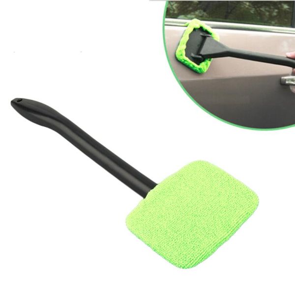 

car sponge microfiber window cleaning long handle wash brush dust care windshield shine towel handy washable cleaner