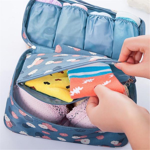 

storage drawers waterproof portable pattern travel underwear bra socks panties box bag drawer type separated organizer