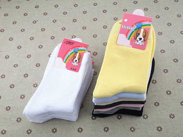 

white socks summer thin pure cotton all, Black