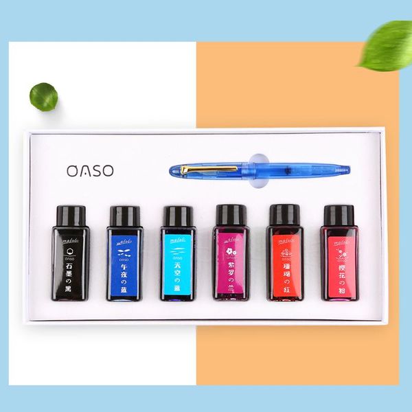 

pimio oaso c16 students with transparent calligraphy pen set lady gift box office signature fountain pens