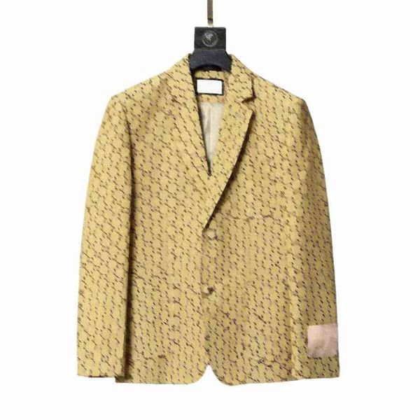 

western-style clothes mix style 2021 designer autumn luxury mens blazers outwear coat slim fit casual animal grid geometry patchwork print m, Black;brown