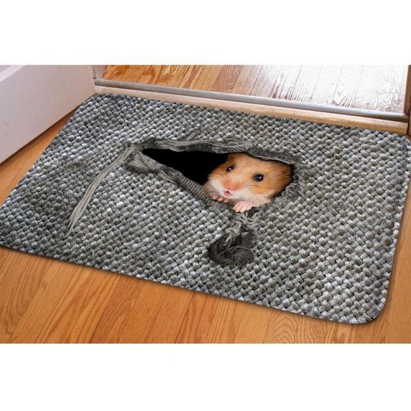 

carpets 3d printed personality cute pet entrance for living room rugs bathroom kitchen carpet mat bedroom decor rug anti-skid