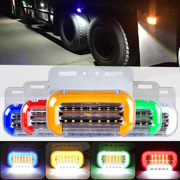 

car external lights led 12v/24v 6 smd auto bus truck lorry side marker indicator light low trailer rear warning lamp emergency