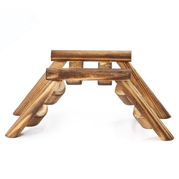 

small animal supplies pet hamster mouse bird bridge climbing ladder toys wooden hanging animals cage accessories