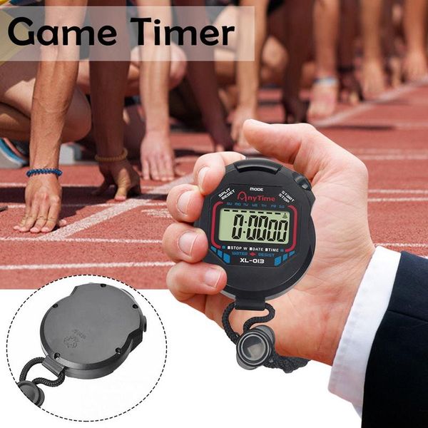 

timers 1pc mini satch sports timer digital kitchen professional handheld lcd chronograph swatch alarm clock with string
