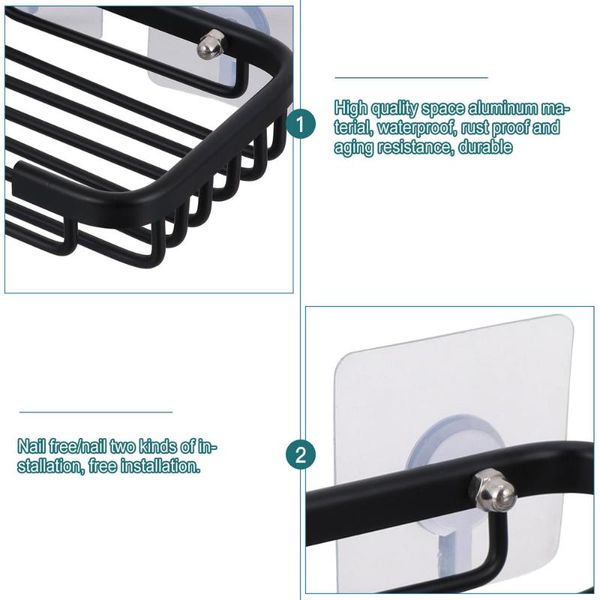 

soap dishes 1 set bathroom kitchen holder single-layer aluminium dish rack