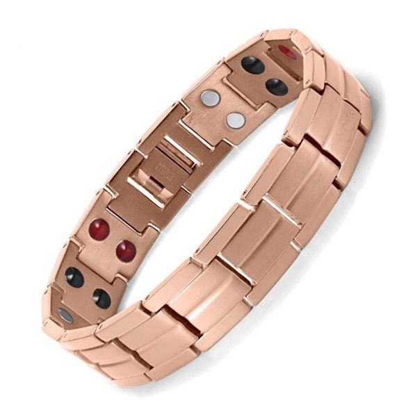 

link, chain titanium double-row magnet bracelet european style germanium men's, Black