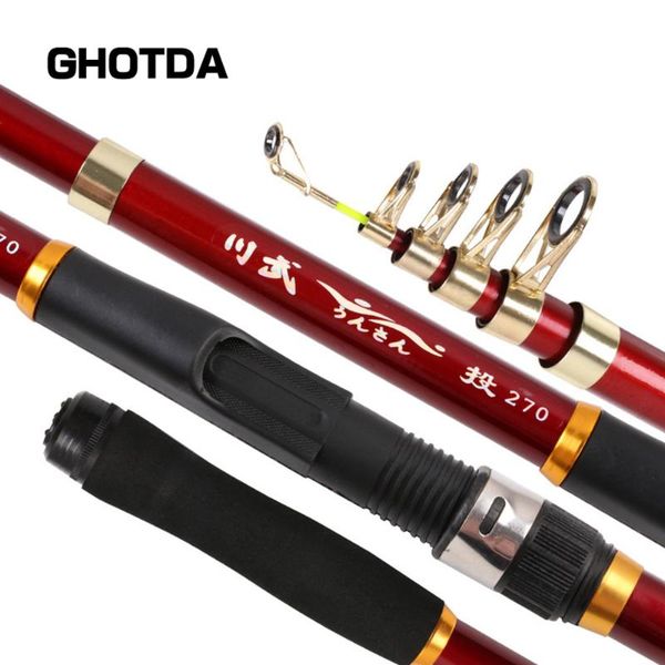 

sea fishing rod carbon pole spinning carp hand 2.1m 2.4m 2.7m 3.0m 3.6m boat rods