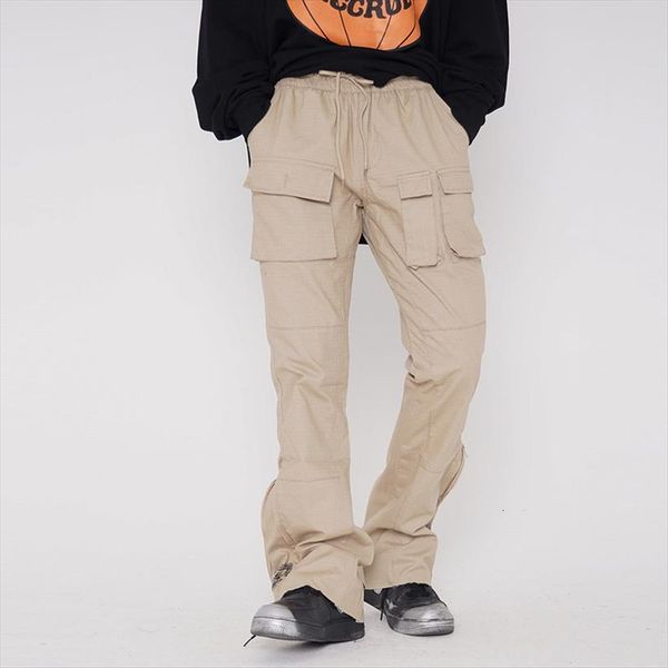 

dragon printed multiple pockets women pants cargo hip hop streetwear fashion casual flare sweatpants joggers men drawstring trousers, Black