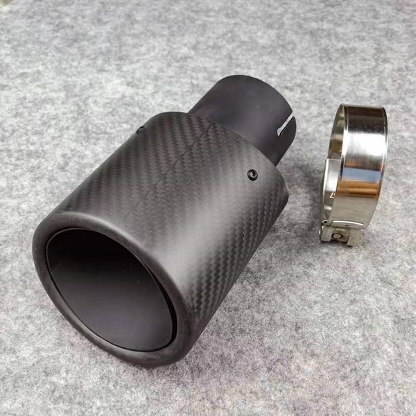 

motorcycle exhaust system 1 pcs matte pipe manifold muffler tip car universal length about 175mm stainless steel nozzles tailpipe