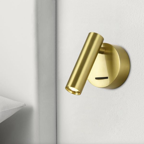 

wall reading led lamp mounted bedside light indoor el guest room bed headboard book read with switch