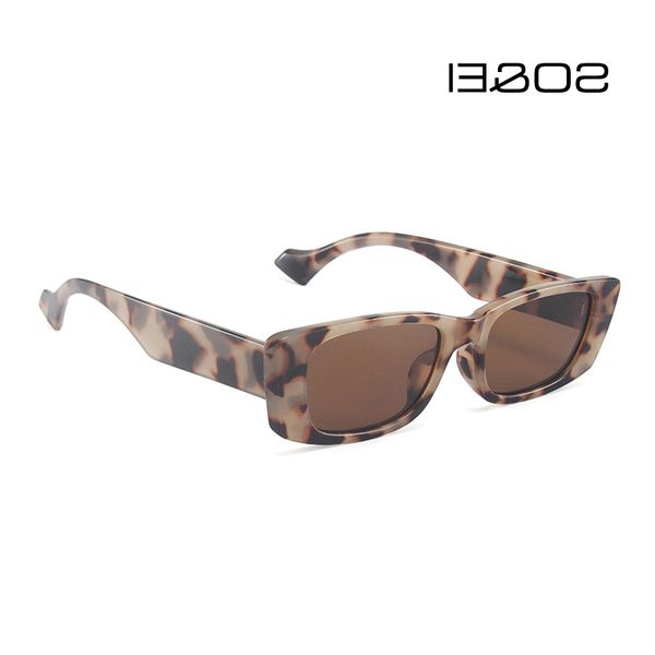 

so&ei retro small rectangle sunglasses women ins popular fashion candy color eyewear men square sun glasses shades uv400 glasses wholesale, White;black