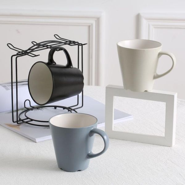 

mugs modern nordic minimalist office large capacity household ceramic mug as latte cup coffee flower tea milk couple