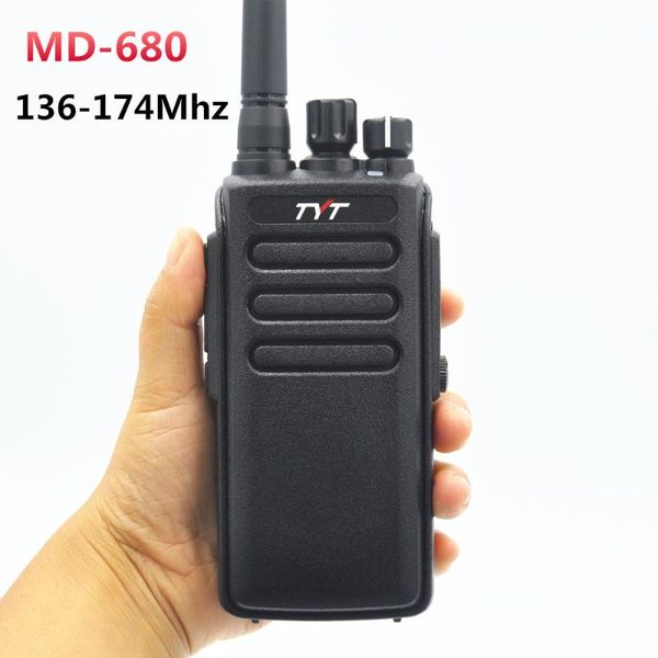 

walkie talkie high power tyt md-680 vhf 136-174mhz dmr digital two way radio 10w waterproof ip67 long talk range for work