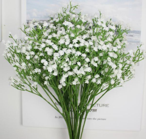 

2021 artificial baby breath flowers artificial gypsophila fake silk flower plant home wedding party home decoration