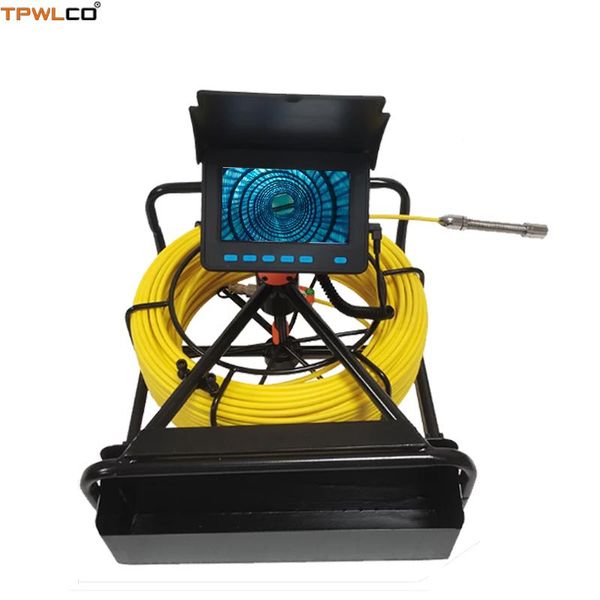 

cameras waterproof 17mm pipe industrial camera with 6pcs leds 10-50m cable 4.3inch monitor sewer inspection system dvr recording