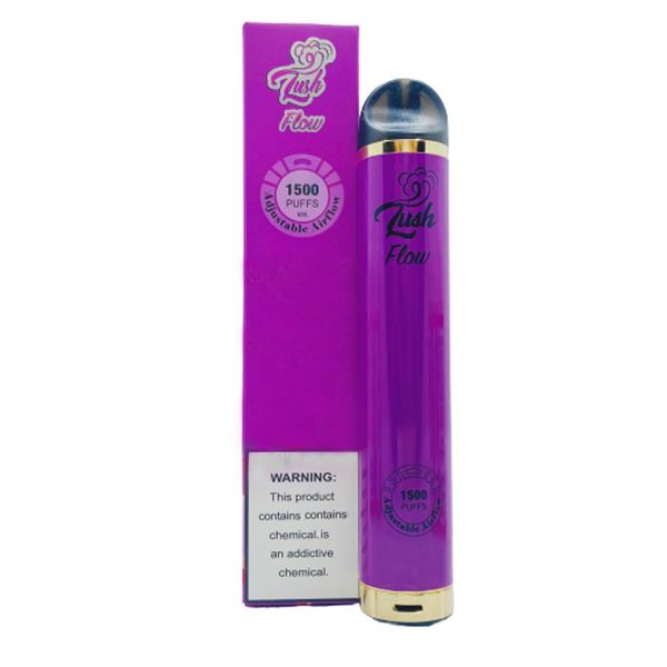 

LUSH flow adjustable cigarette Puffs Bar Disposable E-cigarettes Device Pod Pen 6ml 900mAh Battery Starter 1500puffs Kit For Sale