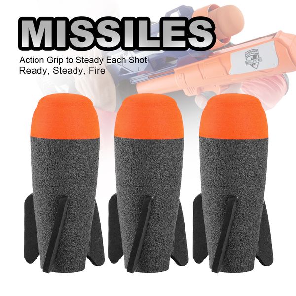 

2Pcs Black Missile For Nerf Soft Missile for NERF N-Strike Modulus Missile Blaster with Elite for Kids Children Gift