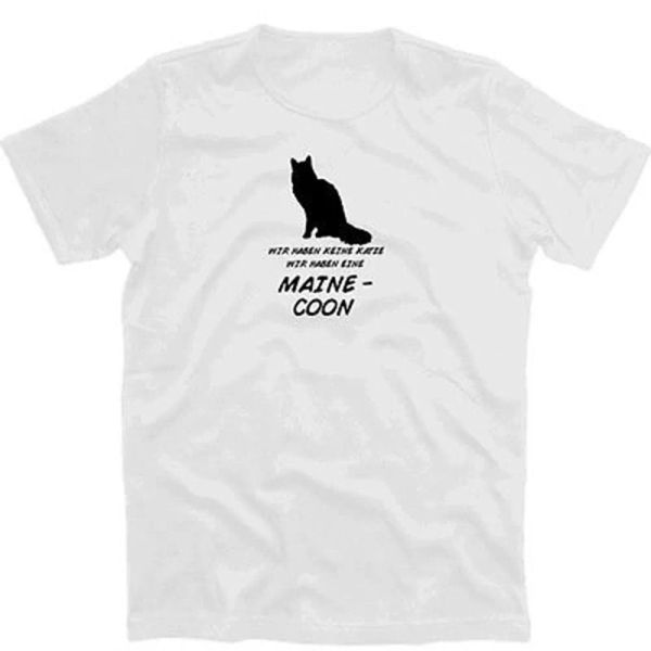

we have no cat - we have a maine coons cat hangover tshirt s-xxxl, White;black