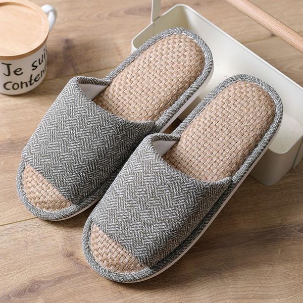 

men's slippers autumn and winter soft indoor home non-slip striped breathable comfortable cotton shoes, Black